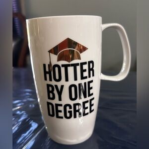 White Graduation Mug - Hotter by One Degree